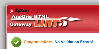 Congratulations!  No Validation Errors!